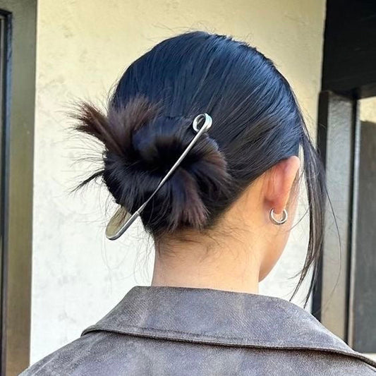 Safety Pin Hair Clip