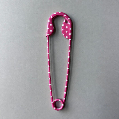 Printed Safety Pin Hair Clips
