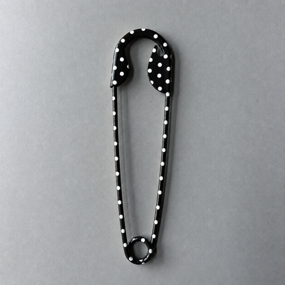 Printed Safety Pin Hair Clips
