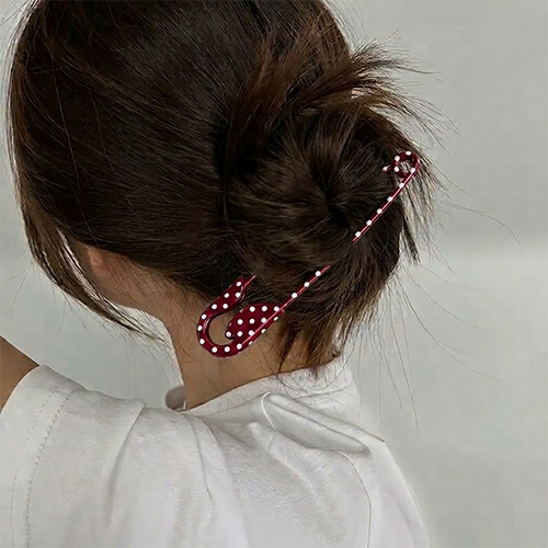 Polka Dot Hair Pin